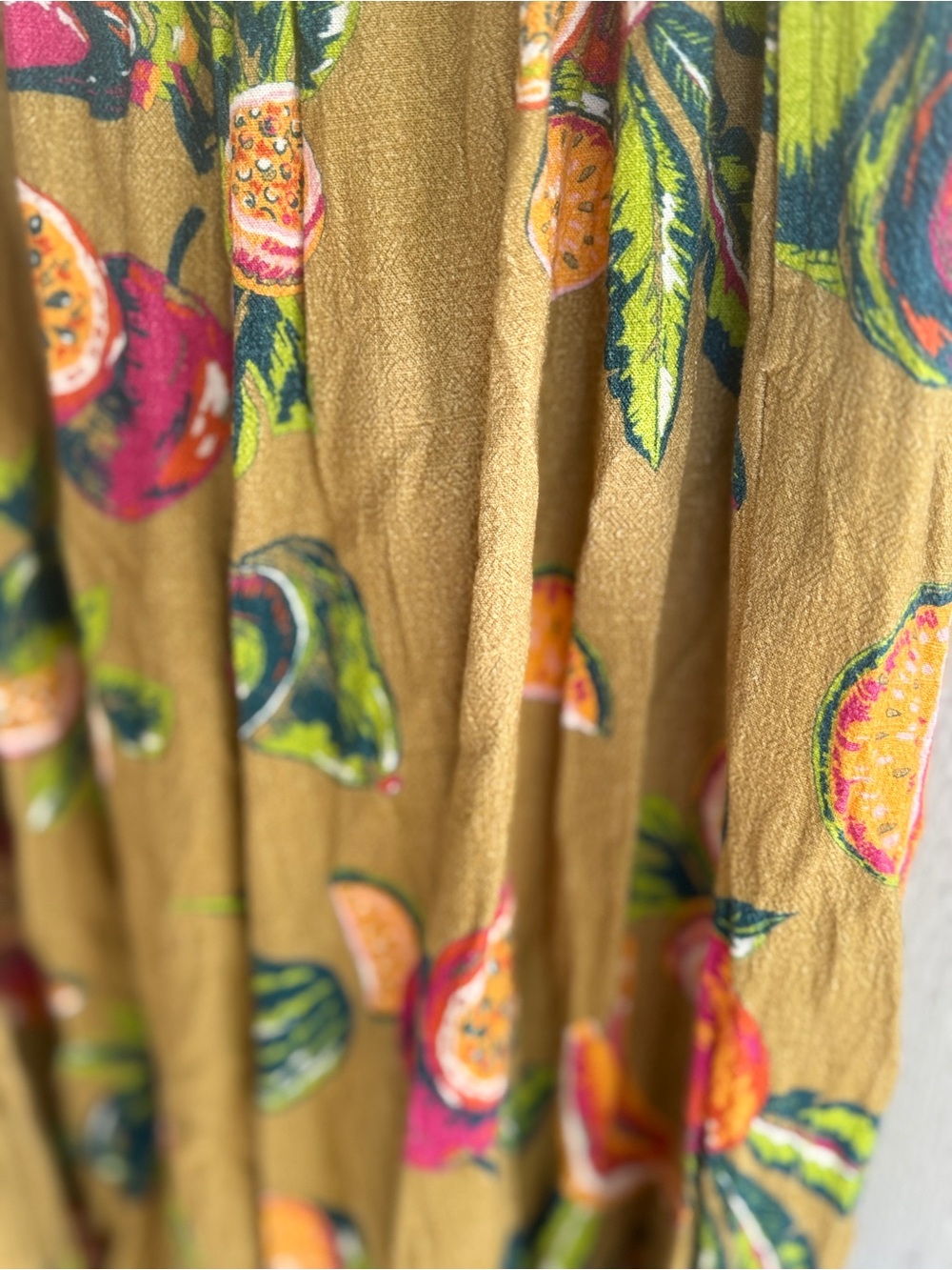 The Odells Strapless Isla Tropical halter Jumpsuit size Medium Linen blend - Picture 8 of 16